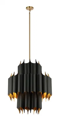 Металлический черный пенант, подвесной светильник для люстры для проекта