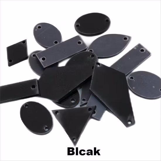 Зеркальная пришивка со стразами, акриловая пришивка с плоской спинкой