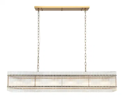 Современный скандинавский большой роскошный стеклянный прямоугольный подвесной светильник для проекта